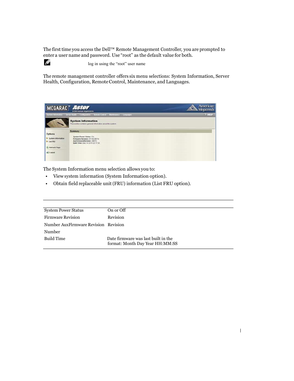 Remote management controller | Dell PowerEdge C6100 User Manual | Page 7 / 59