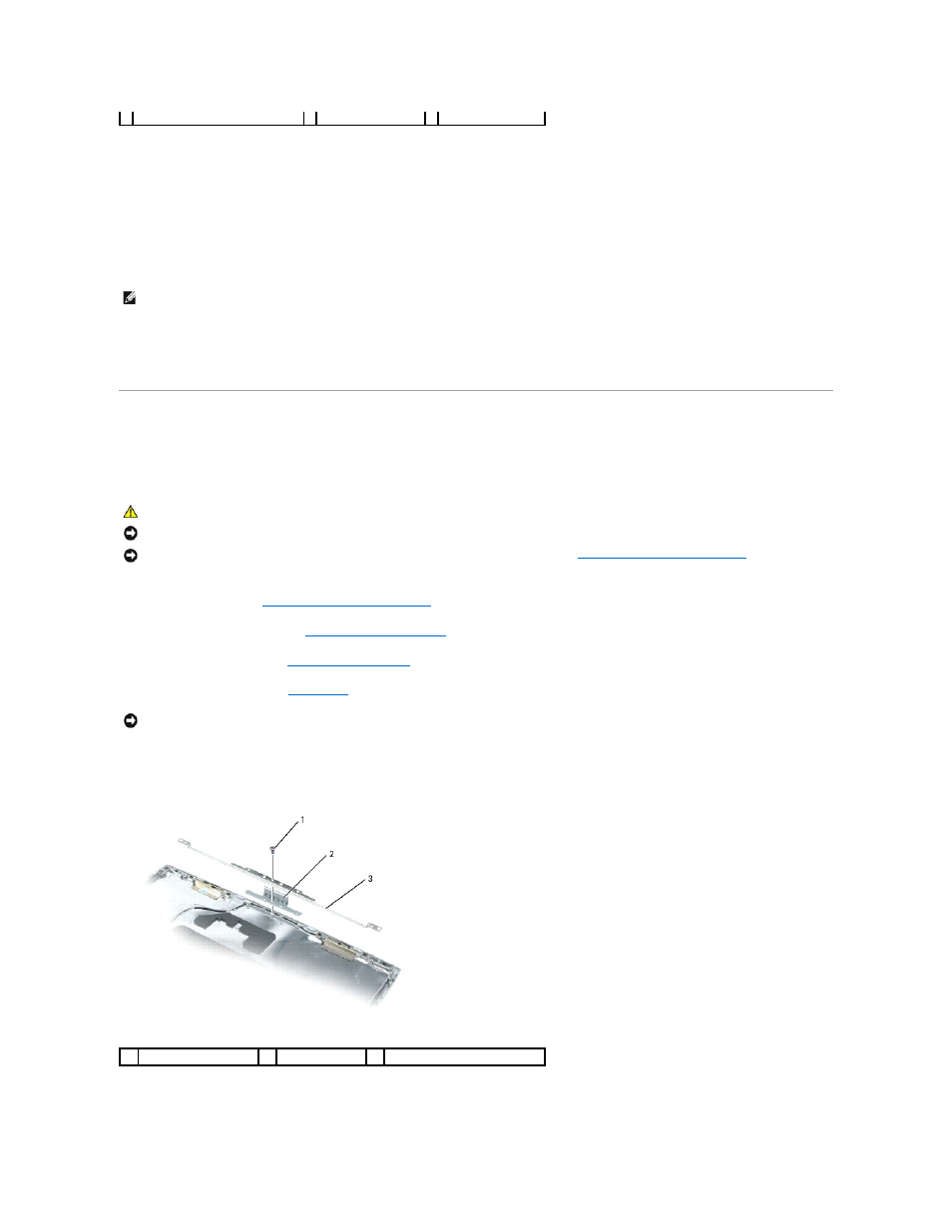 Display latch, Replacing the display panel, Removing the display latch | Dell Latitude D520 User Manual | Page 17 / 42