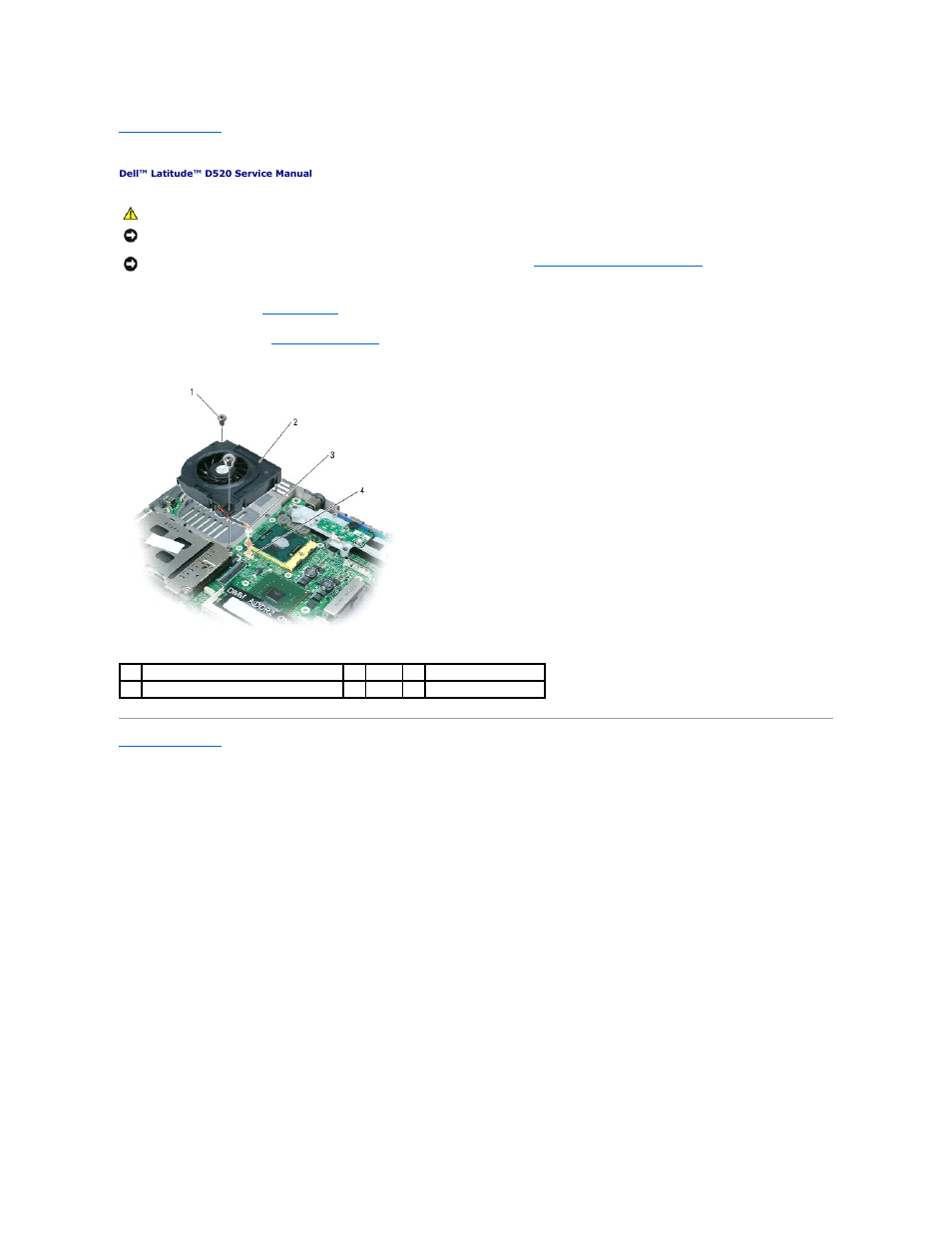 System fan | Dell Latitude D520 User Manual | Page 19 / 42