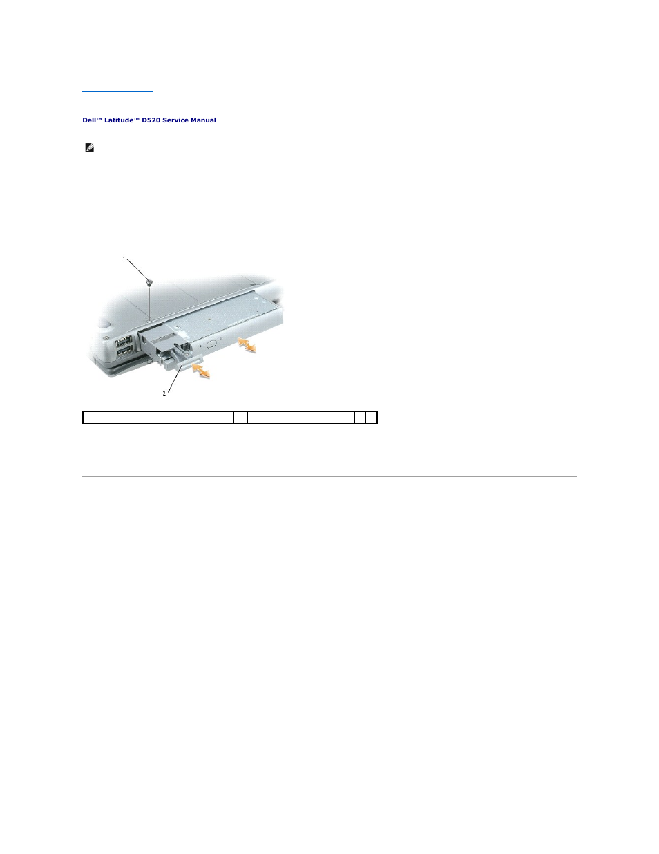 Media bay | Dell Latitude D520 User Manual | Page 27 / 42