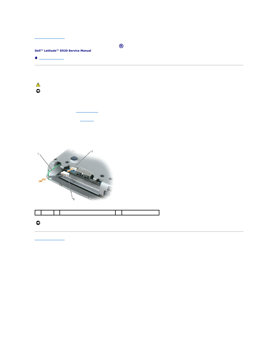 Internal card with bluetooth® wireless technology, Removing the card | Dell Latitude D520 User Manual | Page 5 / 42