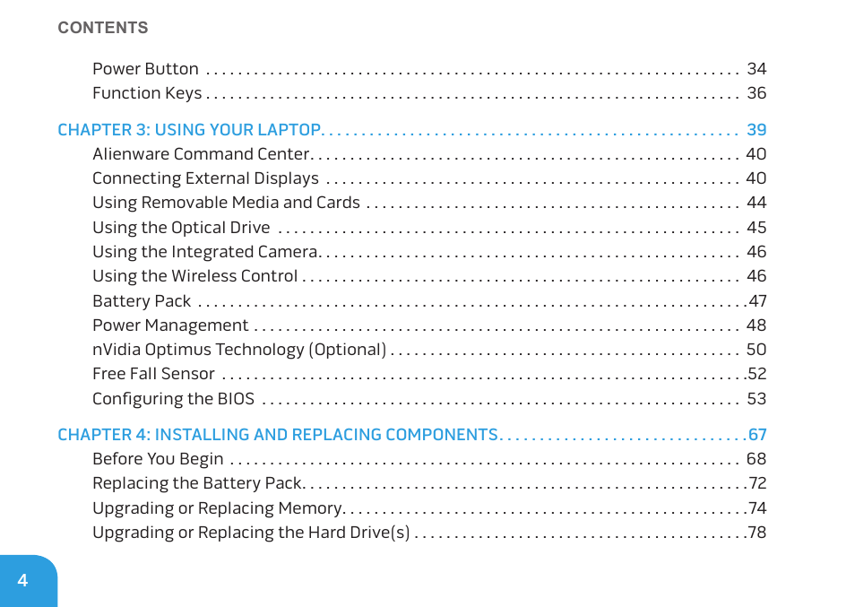 Dell Alienware M17x R3 (Early 2011) User Manual | Page 6 / 128