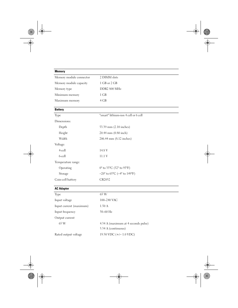 Dell Vostro 1014 (Mid 2009) User Manual | Page 5 / 7
