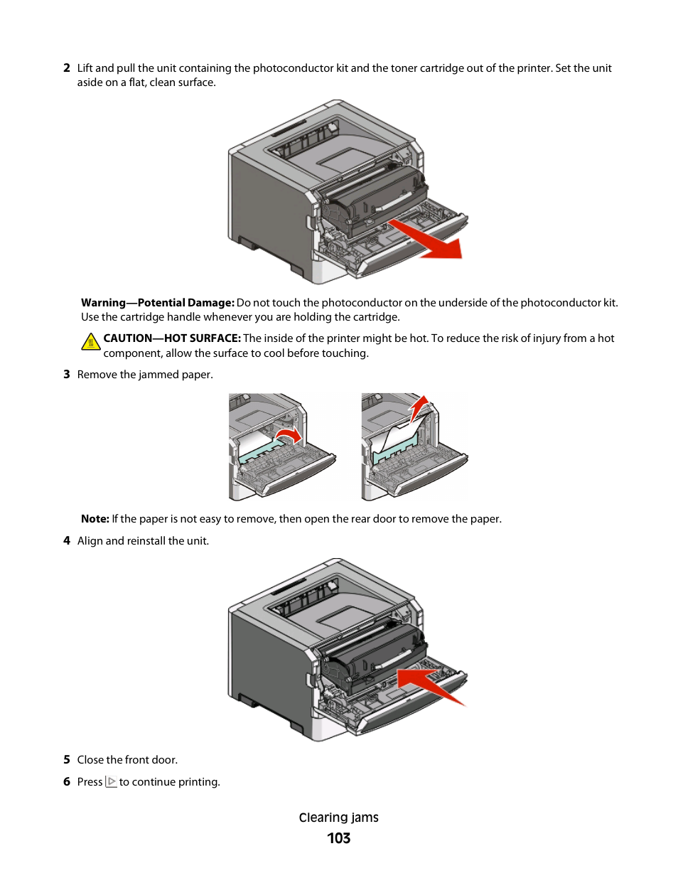 Dell 2230d/dn Mono Laser Printer User Manual | Page 103 / 128