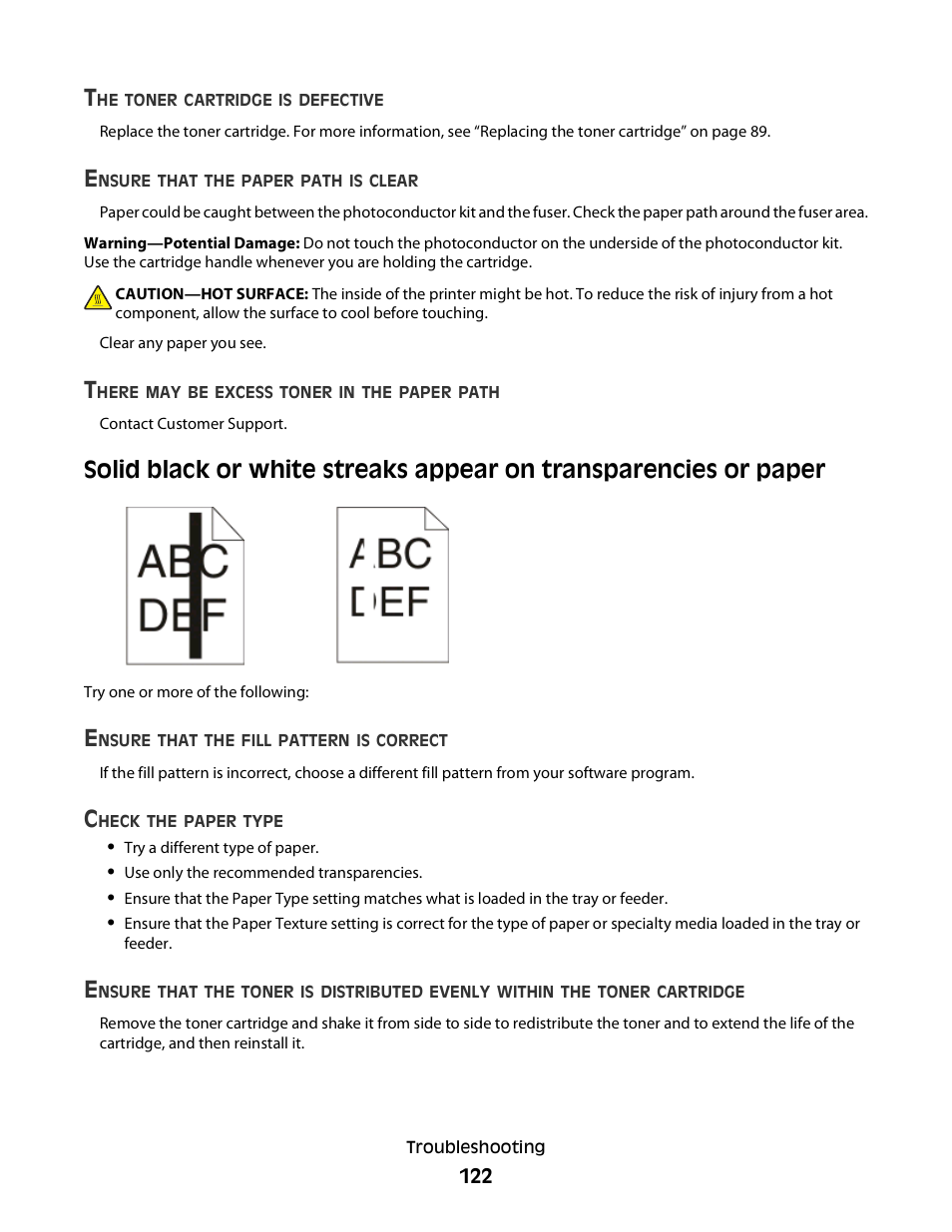 Dell 2230d/dn Mono Laser Printer User Manual | Page 122 / 128