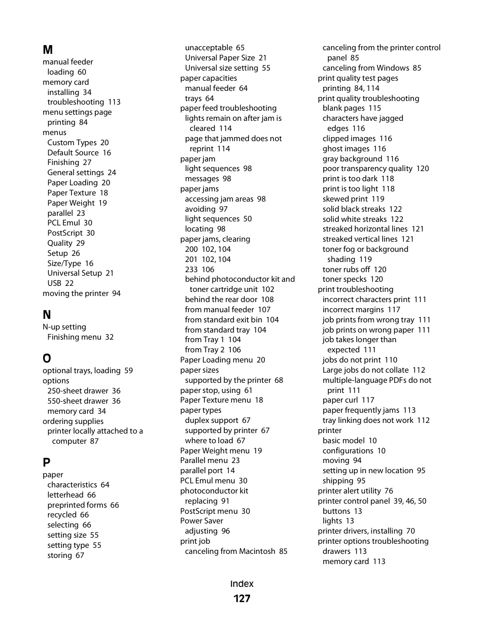 Dell 2230d/dn Mono Laser Printer User Manual | Page 127 / 128