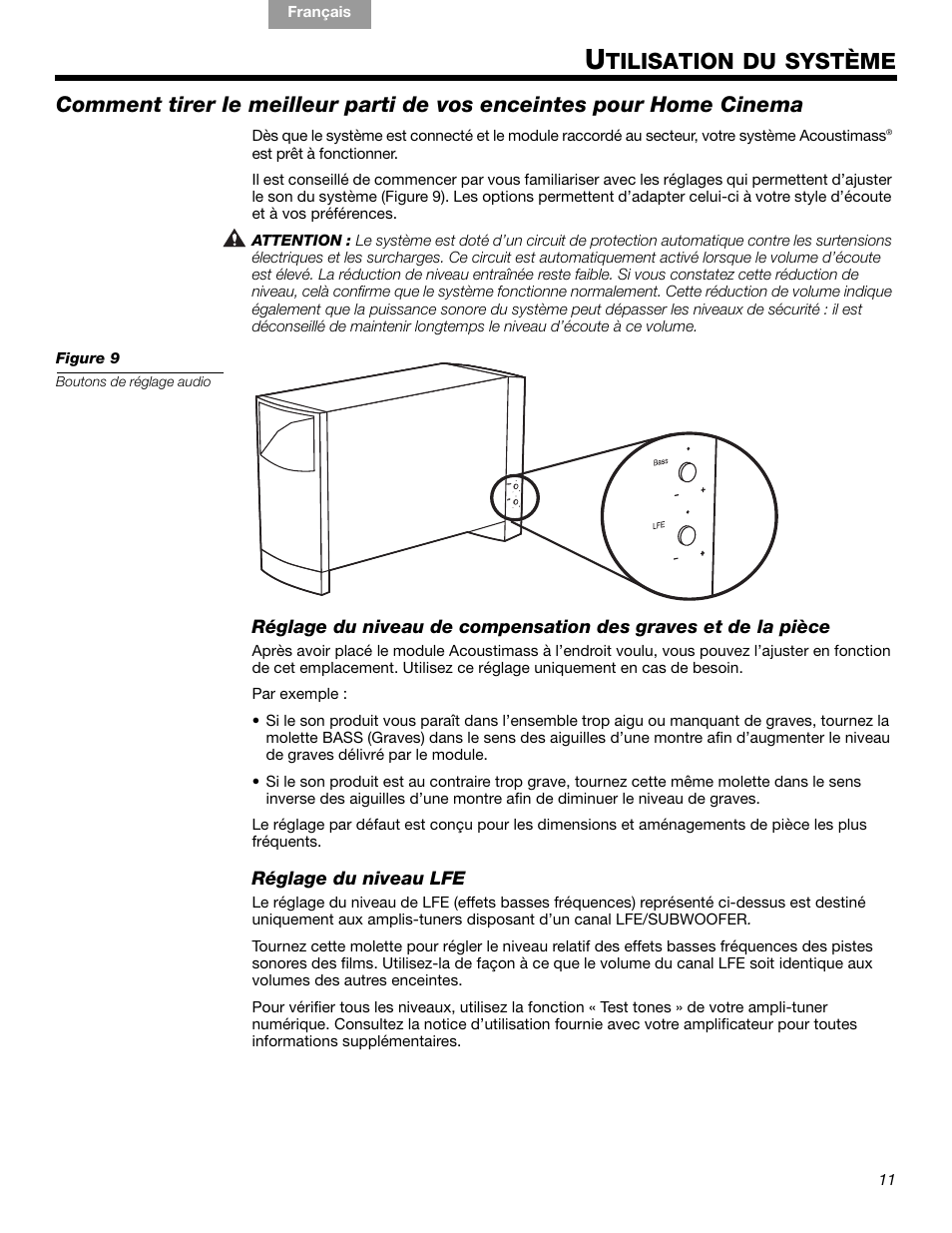 Tilisation du système | Bose 15 Series III User Manual | Page 39 / 44