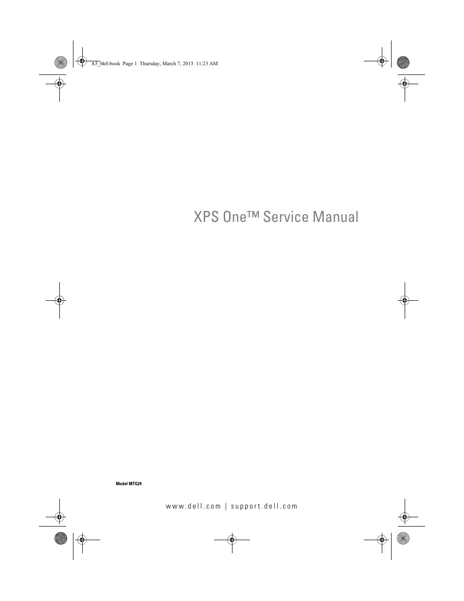 Dell XPS One 20 (Mid 2008) User Manual | 50 pages