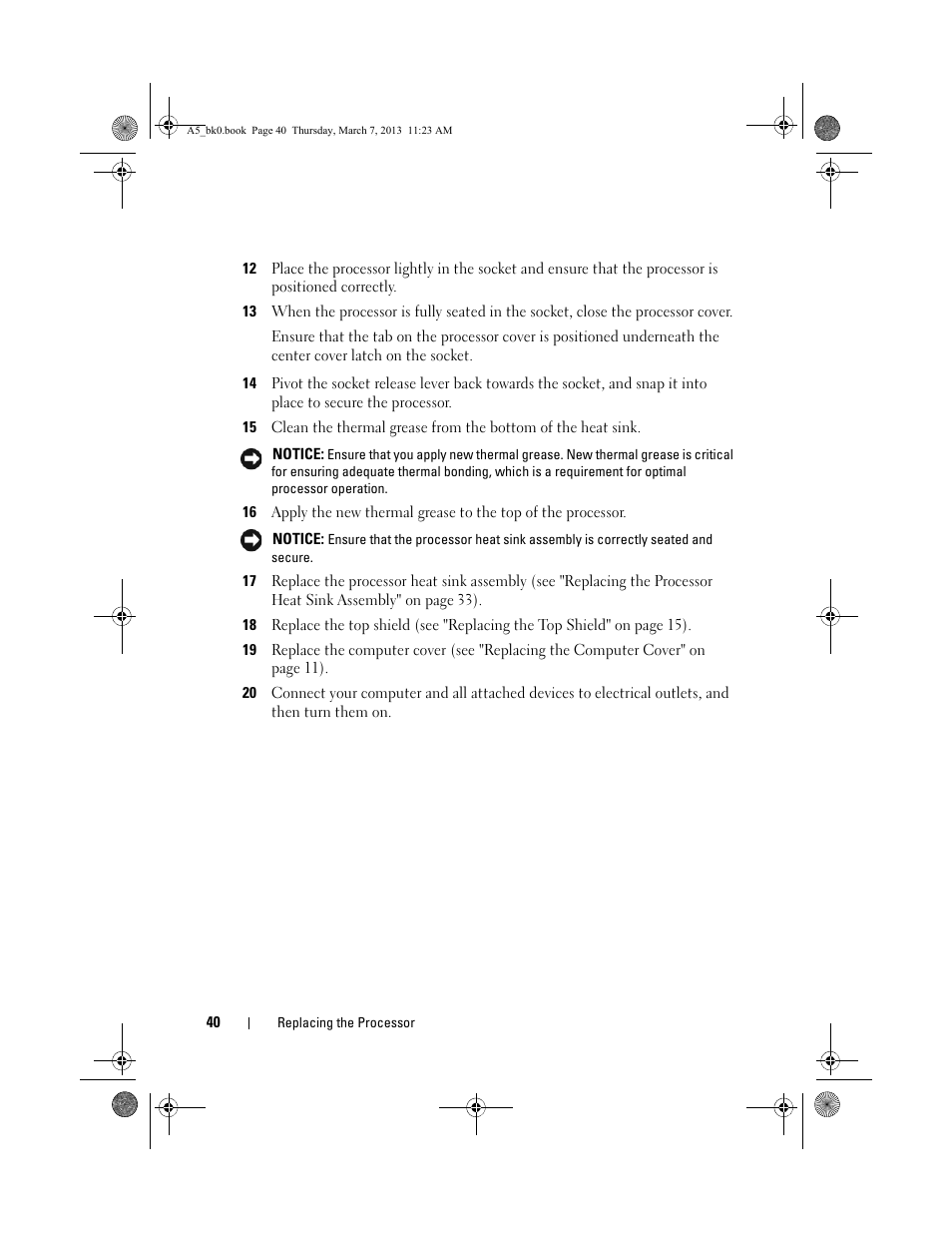 Dell XPS One 20 (Mid 2008) User Manual | Page 40 / 50