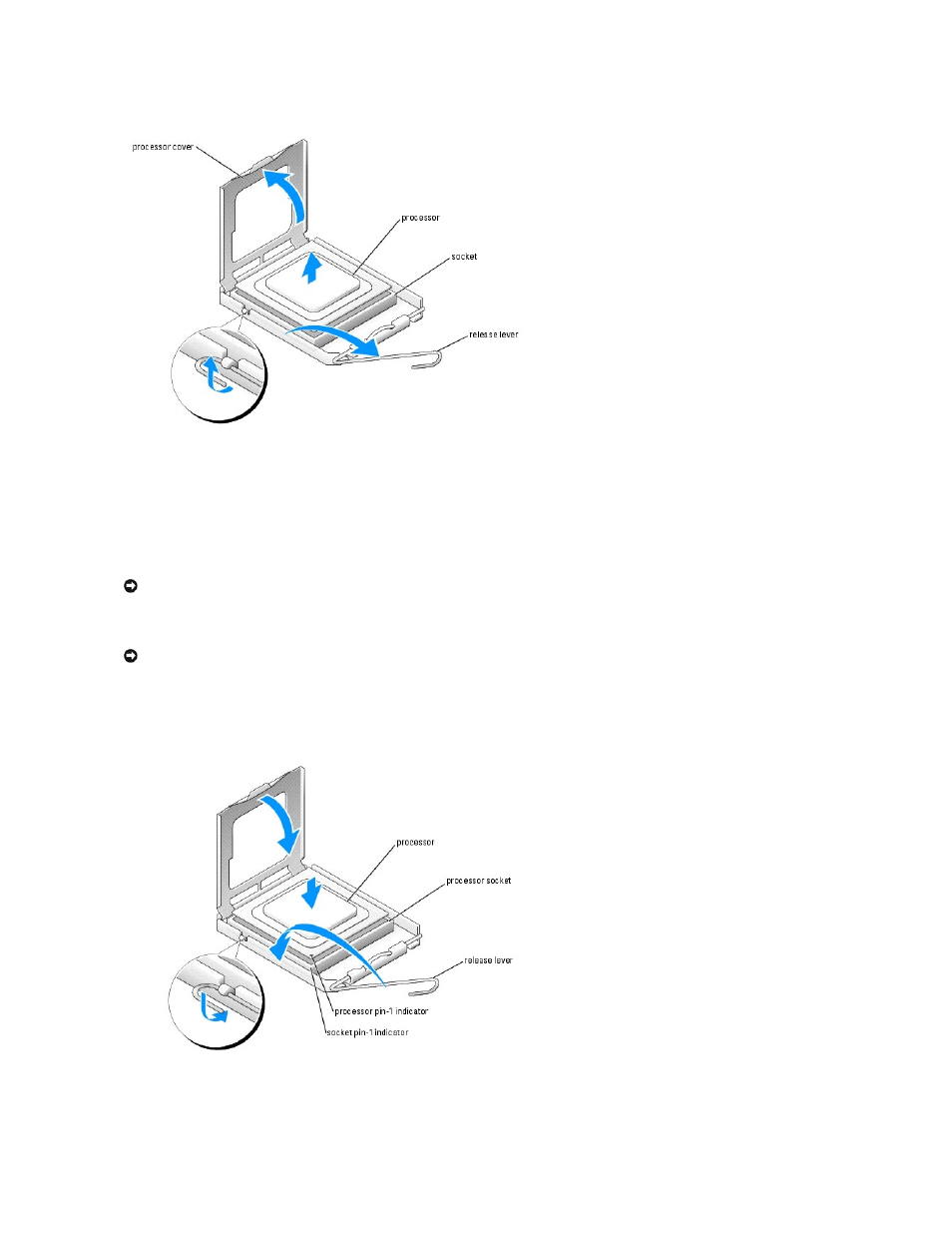 Installing the processor | Dell XPS/Dimension XPS Gen 5 User Manual | Page 32 / 56