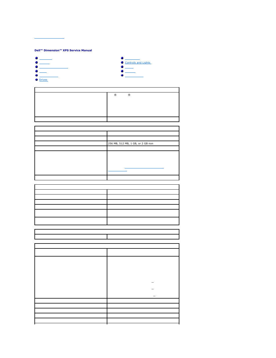 Technical specifications | Dell XPS/Dimension XPS Gen 5 User Manual | Page 41 / 56
