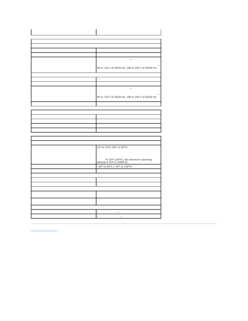 Power, Physical, Environmental | Dell XPS/Dimension XPS Gen 5 User Manual | Page 43 / 56