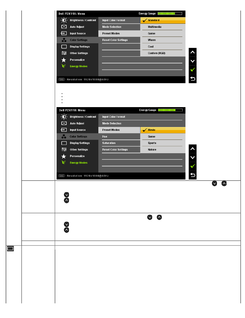 Dell P2211H Monitor User Manual | Page 24 / 37