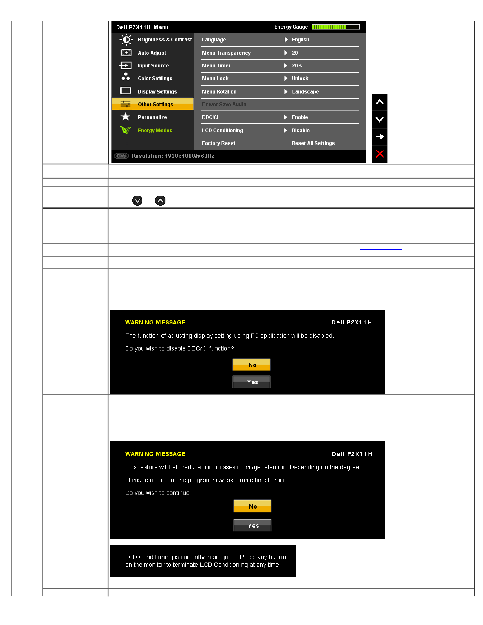 Dell P2211H Monitor User Manual | Page 26 / 37
