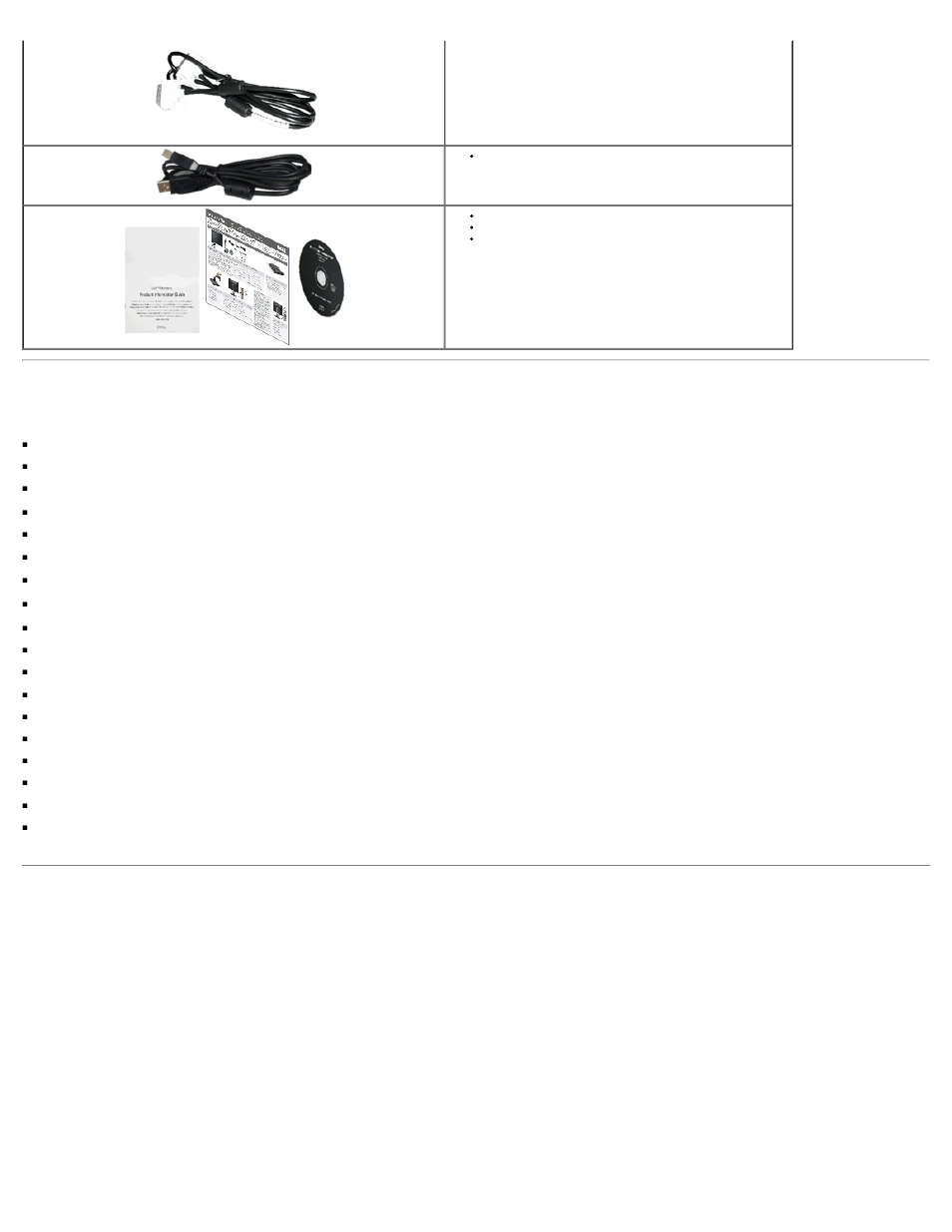Product features identifying parts and controls, Product features, Identifying parts and controls | Front view | Dell P2211H Monitor User Manual | Page 3 / 37