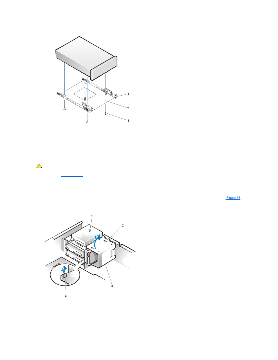 Remove the hard-disk drive bracket | Dell Precision 420 User Manual | Page 11 / 49