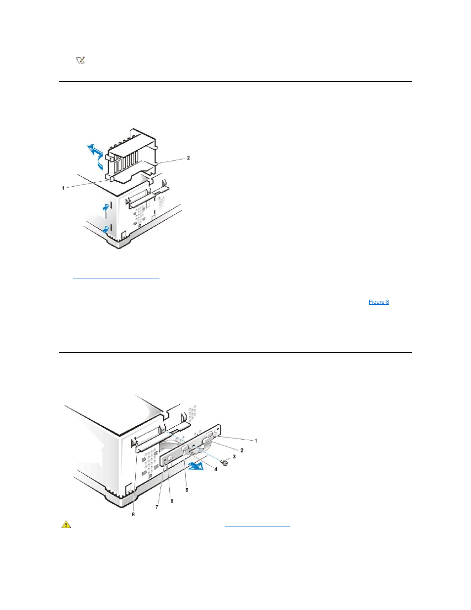 Control panel, Expansion-card guide | Dell Precision 420 User Manual | Page 7 / 49