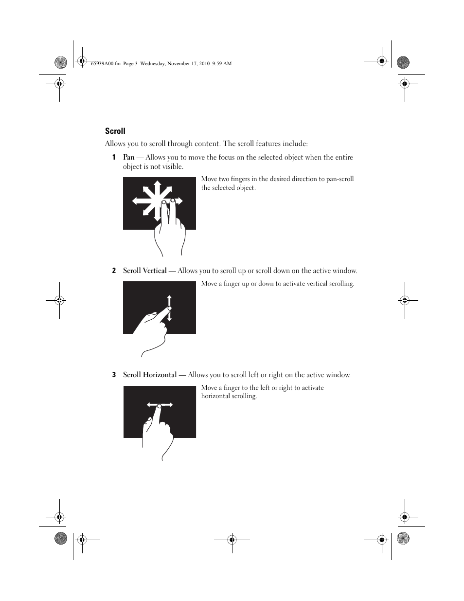 Scroll | Dell Vostro 3300 (Early 2010) User Manual | Page 3 / 4