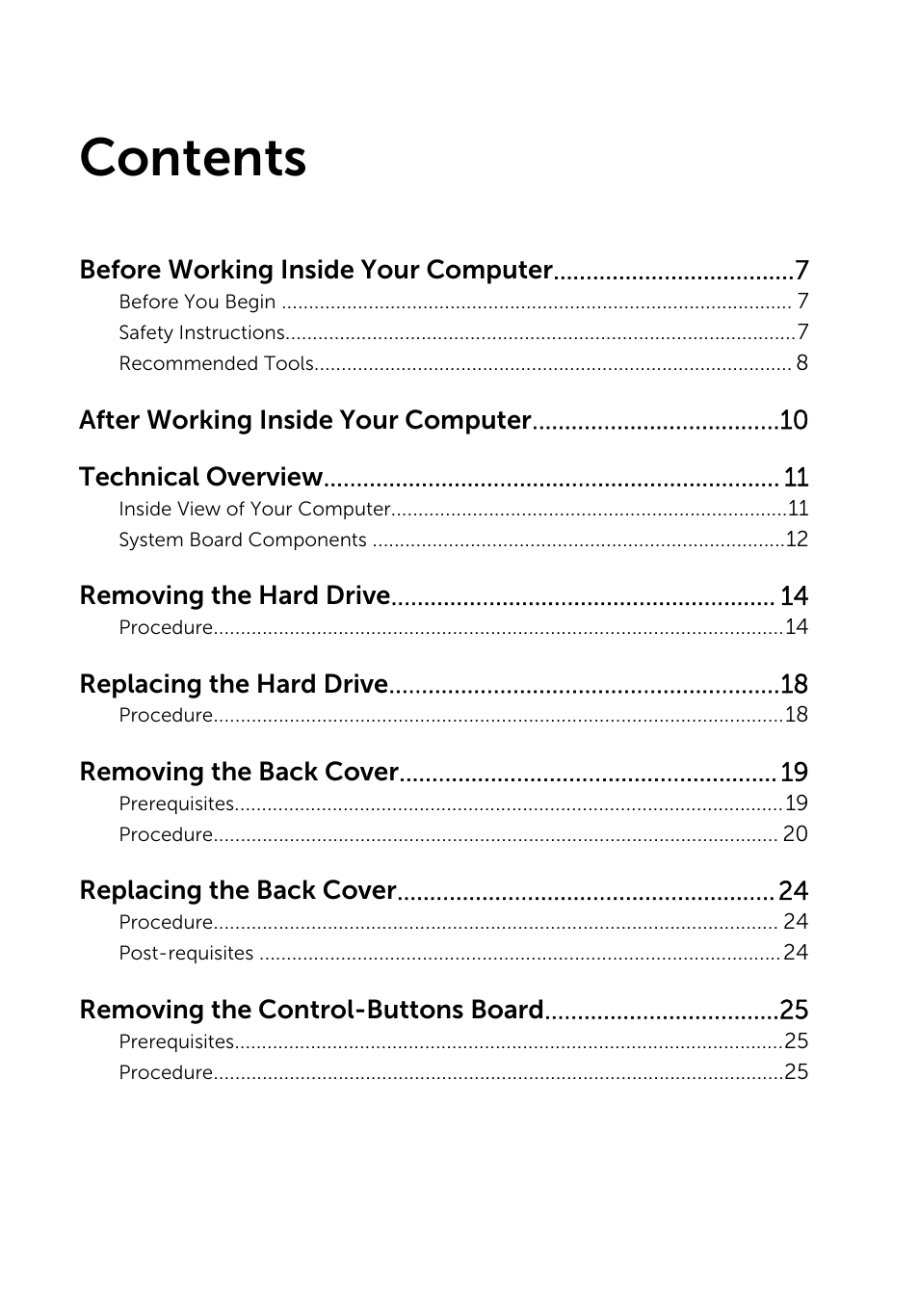 Dell Inspiron 20 (3043, Mid 2014) User Manual | Page 3 / 71