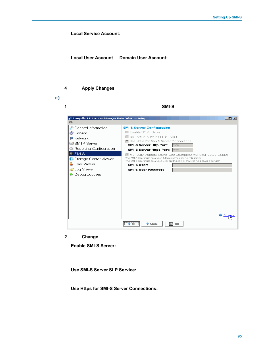 To set smi-s properties | Dell Compellent Series 30 User Manual | Page 103 / 116