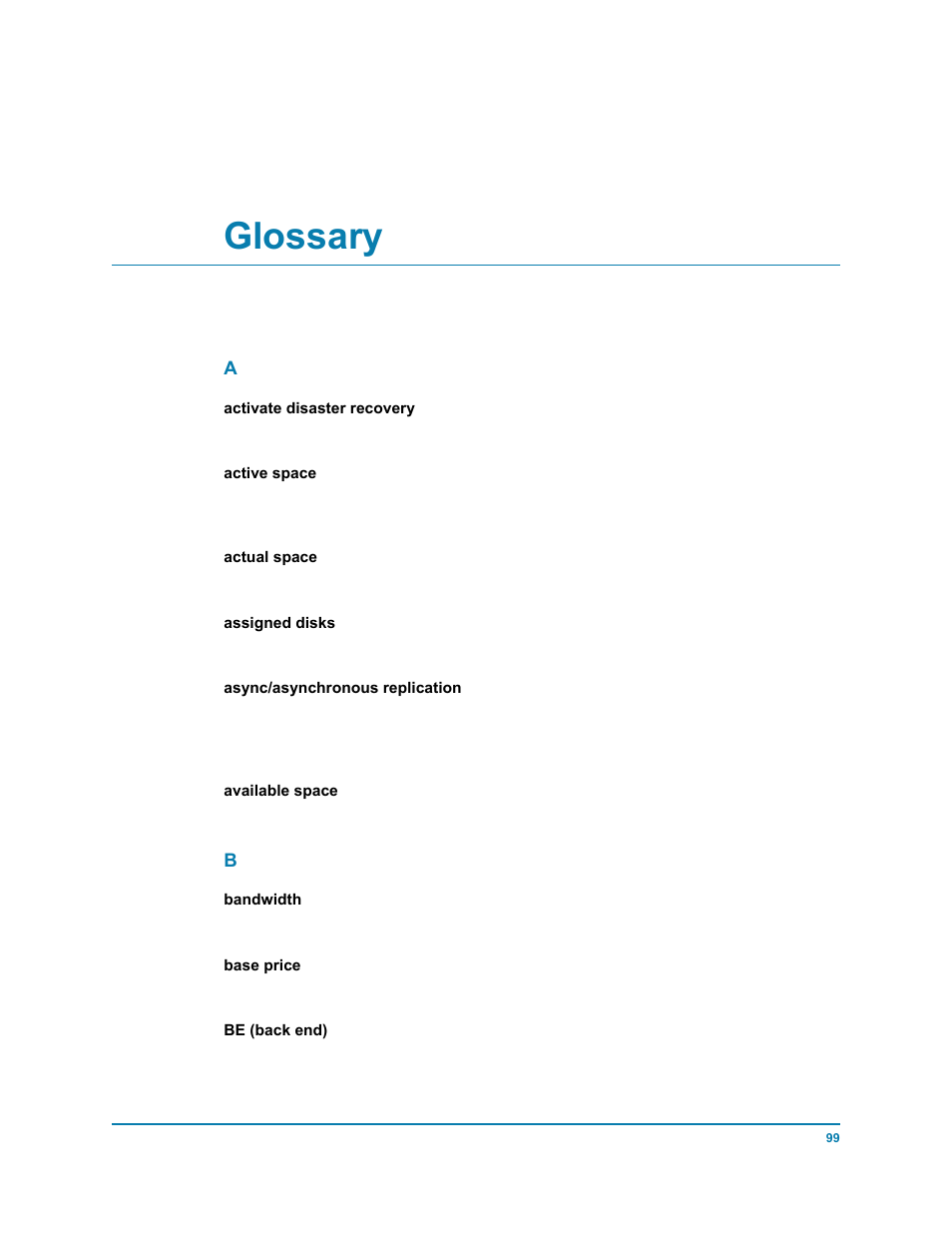 Glossary 99, Glossary | Dell Compellent Series 30 User Manual | Page 107 / 116