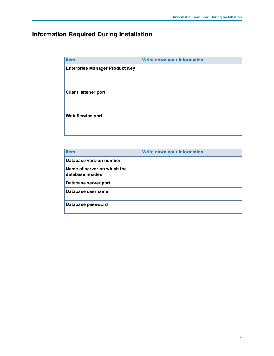 Information required during installation | Dell Compellent Series 30 User Manual | Page 15 / 116