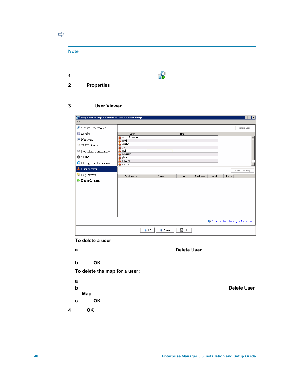 To update users and user maps | Dell Compellent Series 30 User Manual | Page 56 / 116