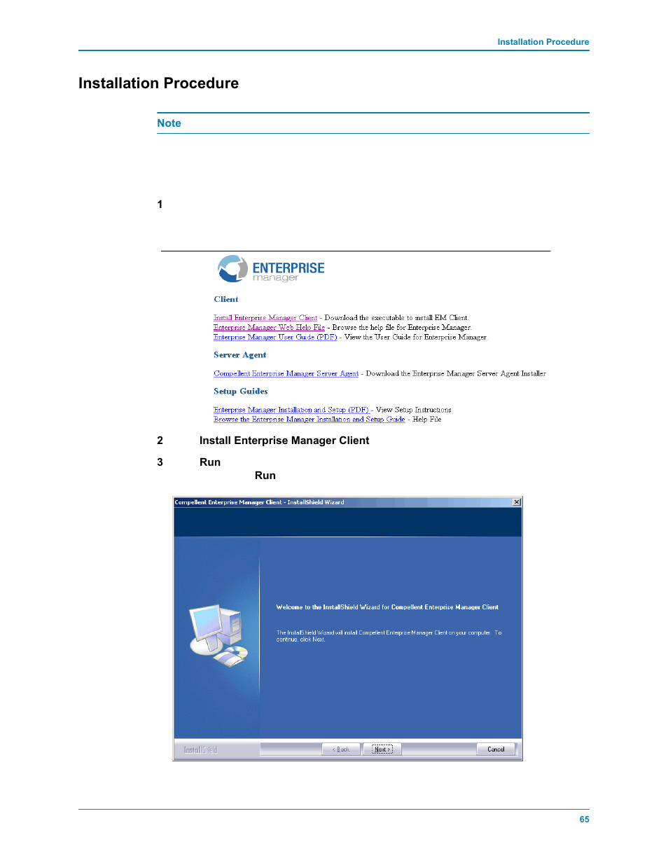 Installation procedure | Dell Compellent Series 30 User Manual | Page 73 / 116