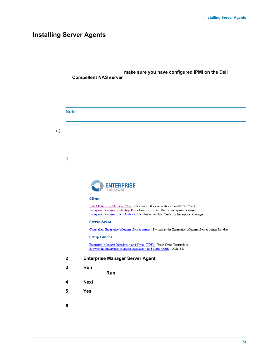 Installing server agents | Dell Compellent Series 30 User Manual | Page 81 / 116