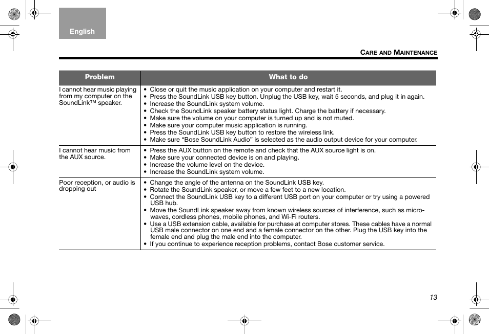 Bose SoundLink AM319182 User Manual | Page 17 / 56