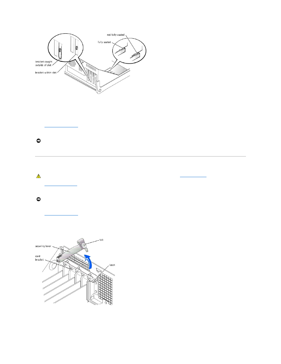 Removing cards | Dell Dimension 8200 User Manual | Page 12 / 57