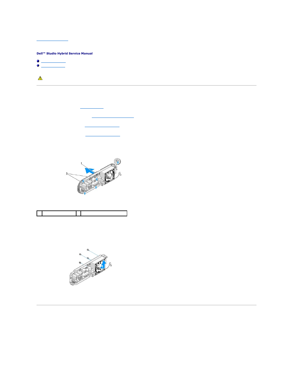 Replacing the fan, Removing the fan, Installing the fan | Dell Studio Hybrid D140G (Mid 2008) User Manual | Page 20 / 42