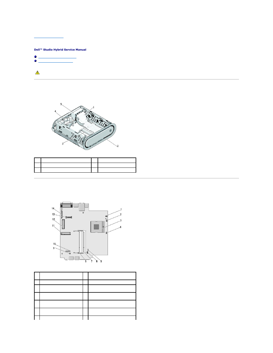 Technical overview, Inside view of your computer, System board components | Dell Studio Hybrid D140G (Mid 2008) User Manual | Page 40 / 42