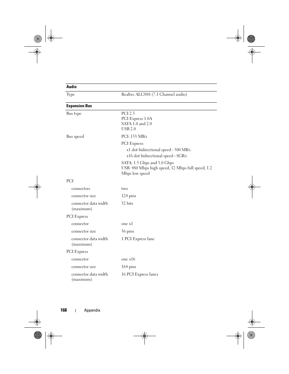 Dell Inspiron 531s (Mid 2007) User Manual | Page 168 / 212