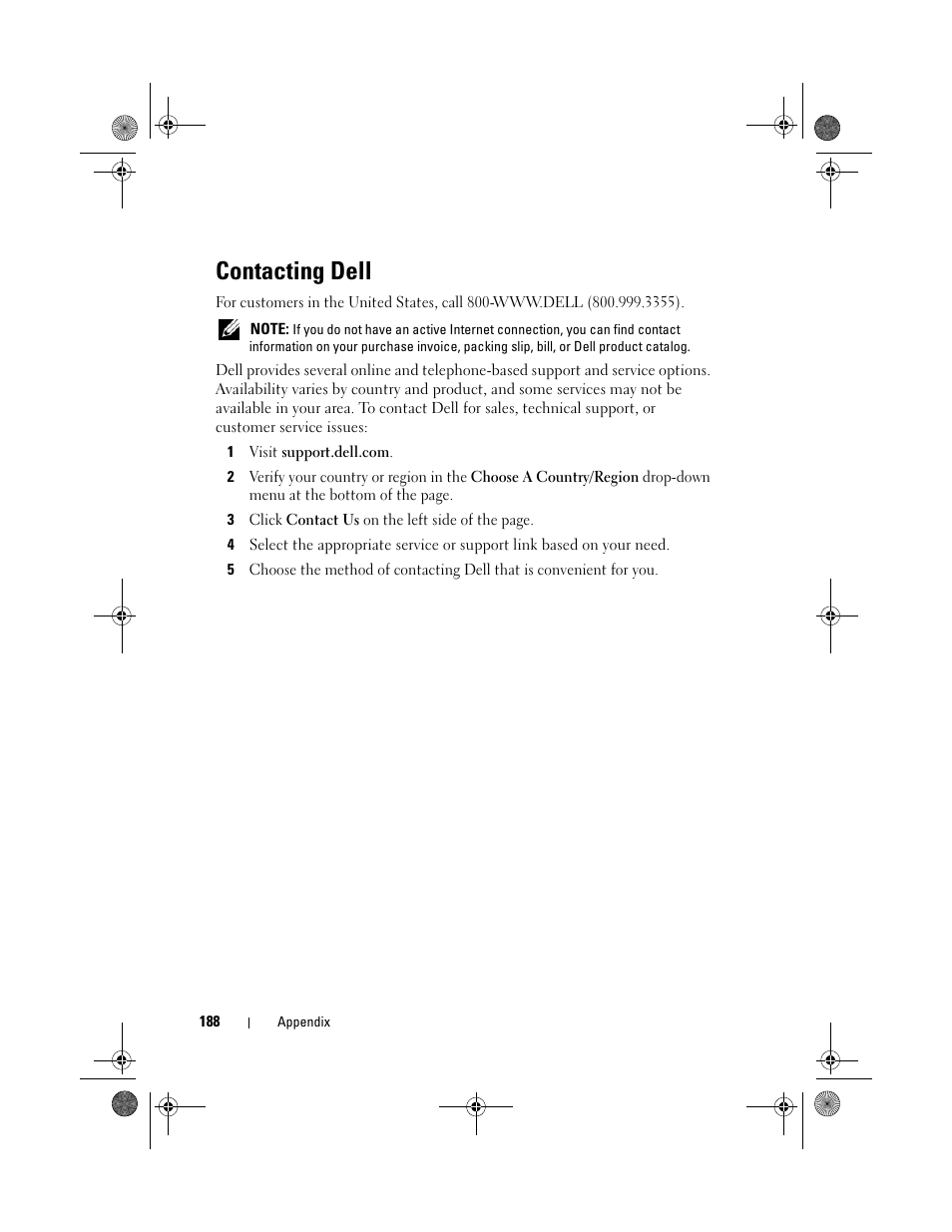 Contacting dell, Solved the problem, see "contacting | Dell Inspiron 531s (Mid 2007) User Manual | Page 188 / 212