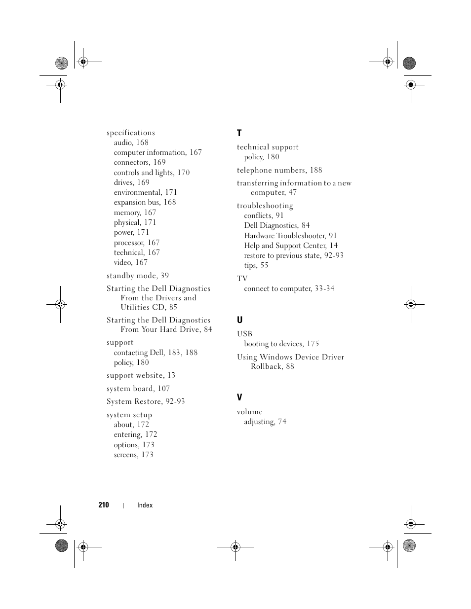 Dell Inspiron 531s (Mid 2007) User Manual | Page 210 / 212