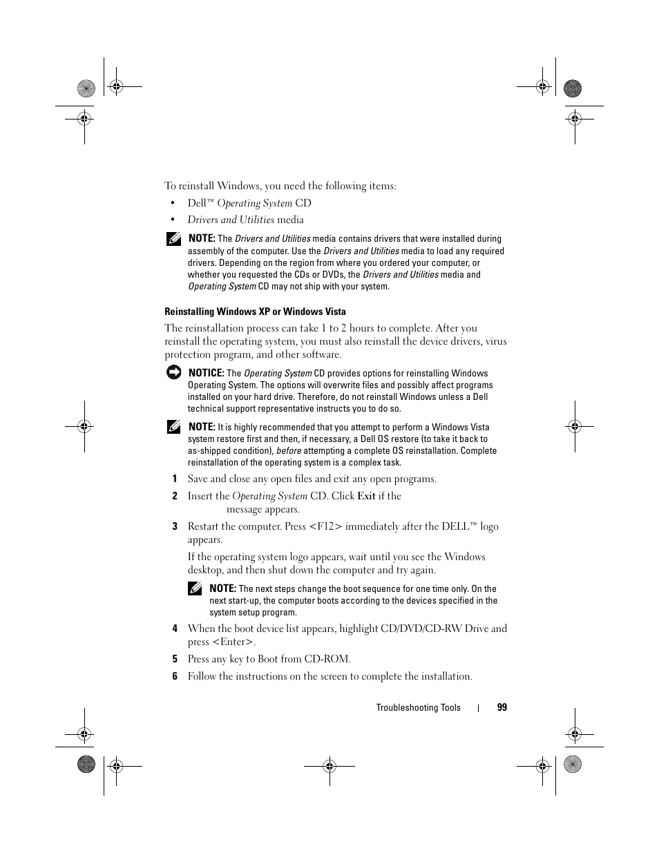 Dell Inspiron 531s (Mid 2007) User Manual | Page 99 / 212