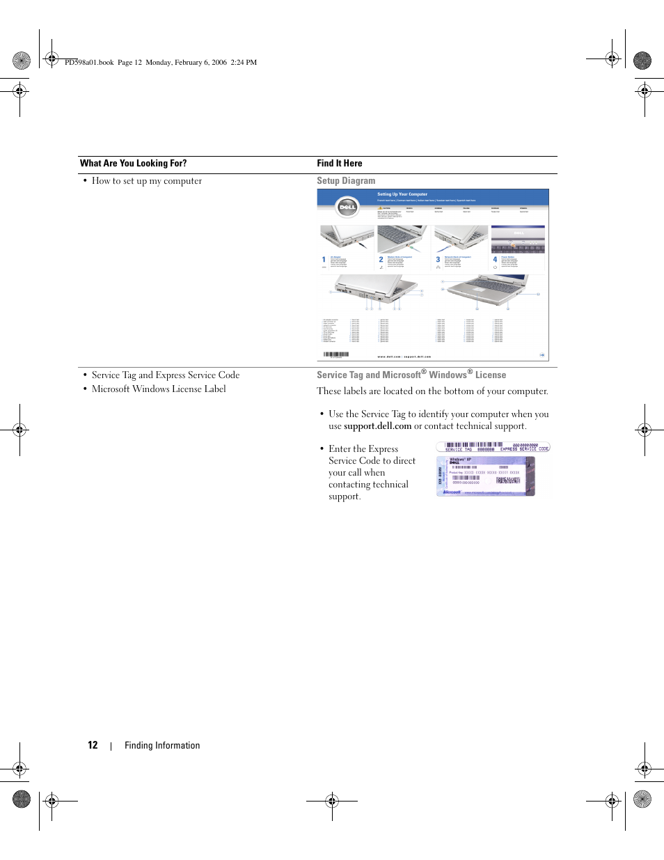 Dell Inspiron E1705 User Manual | Page 12 / 188