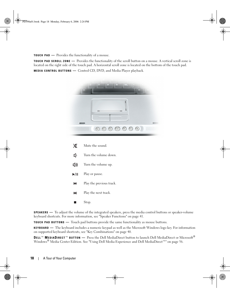 Dell Inspiron E1705 User Manual | Page 18 / 188