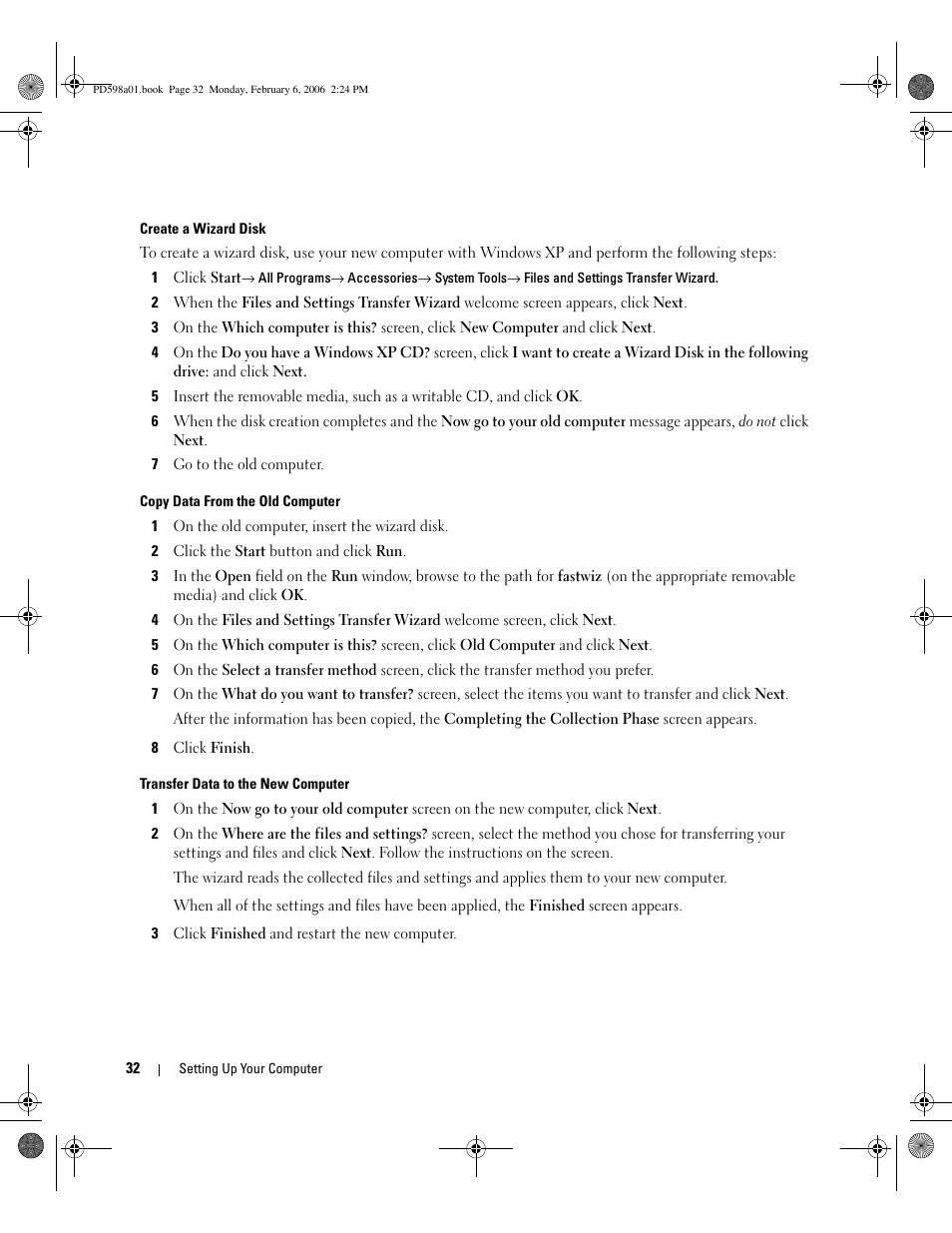 Dell Inspiron E1705 User Manual | Page 32 / 188