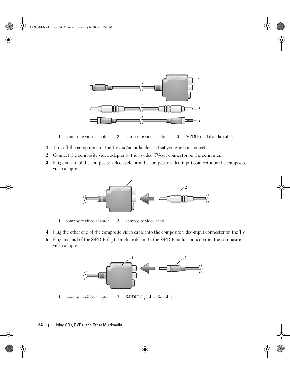Dell Inspiron E1705 User Manual | Page 64 / 188