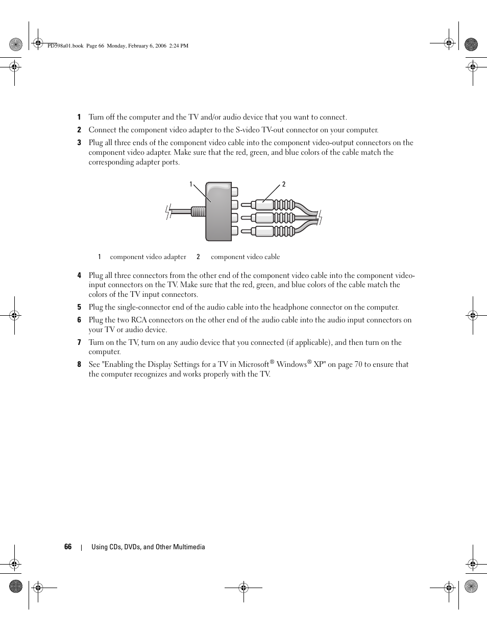 Dell Inspiron E1705 User Manual | Page 66 / 188