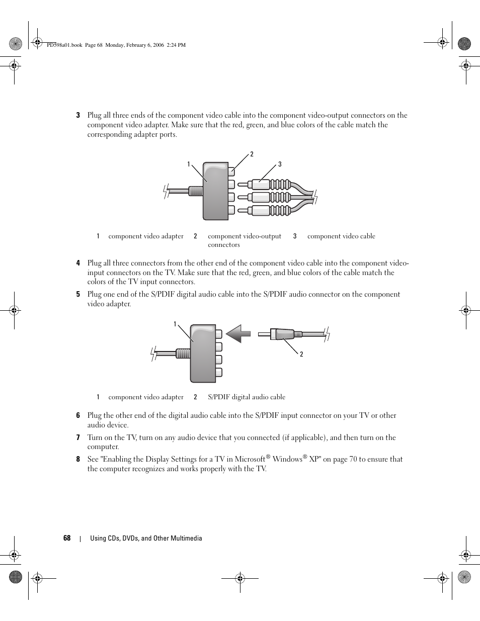 Dell Inspiron E1705 User Manual | Page 68 / 188
