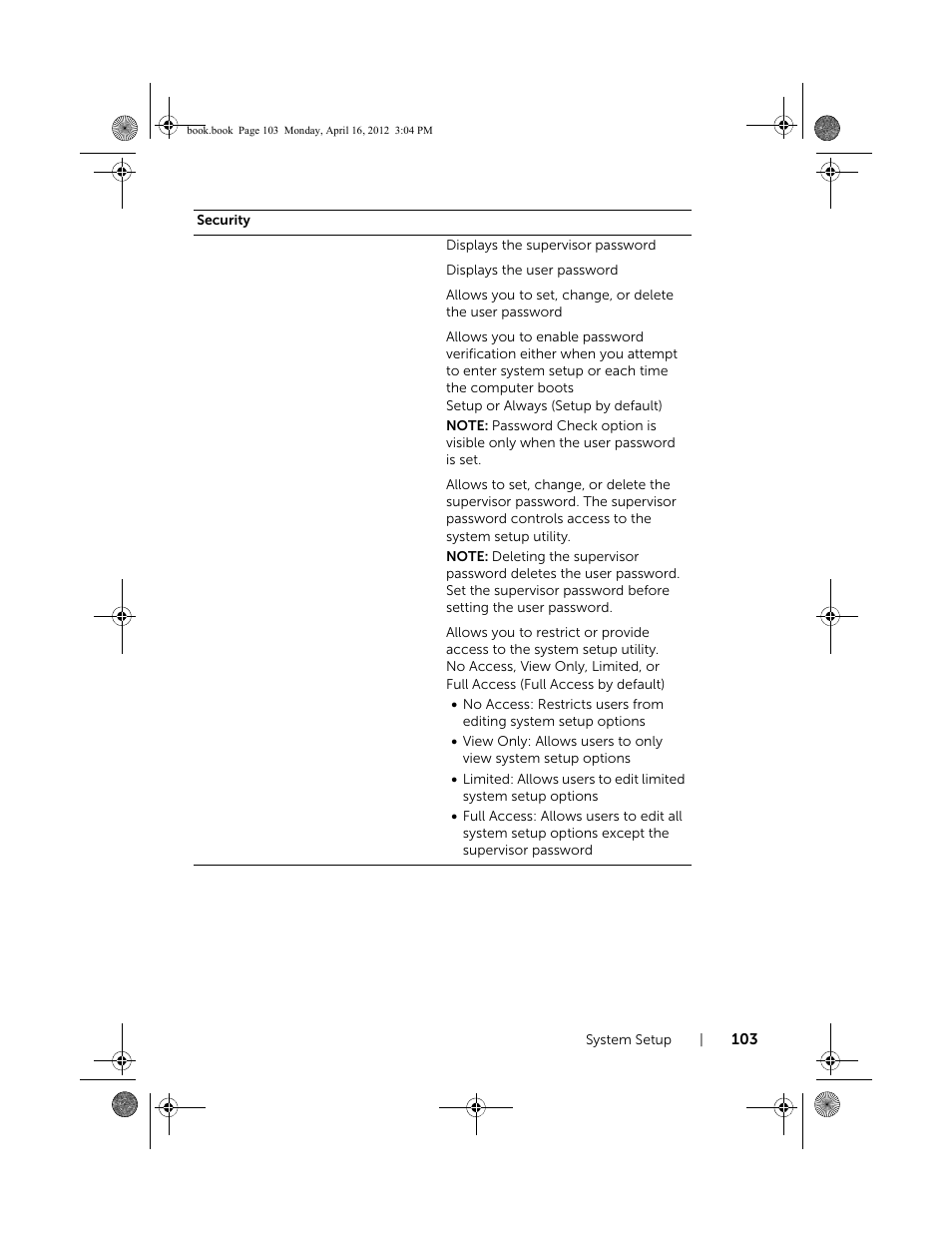 Dell Inspiron One 2020 (Early 2012) User Manual | Page 103 / 110