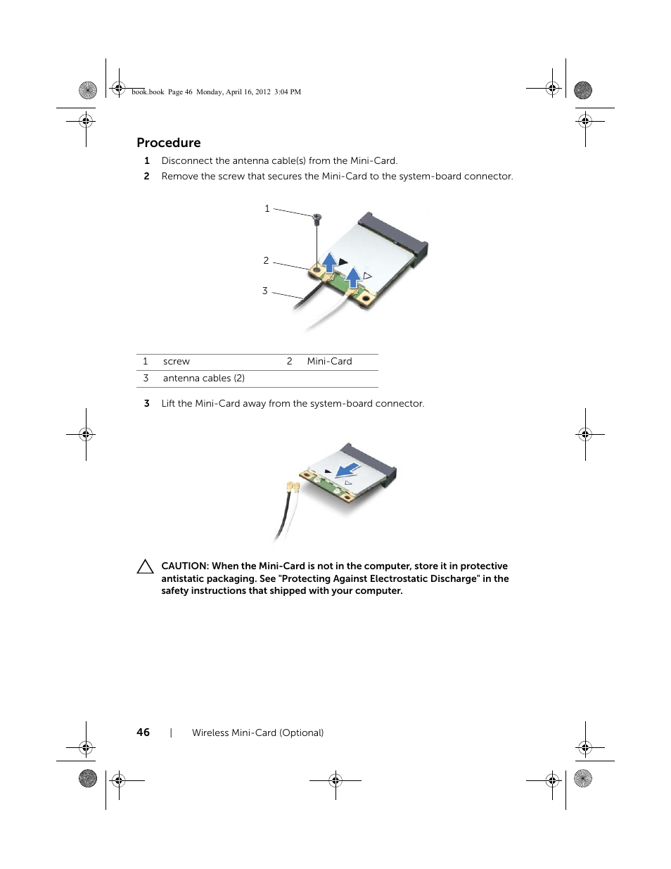 Procedure | Dell Inspiron One 2020 (Early 2012) User Manual | Page 46 / 110