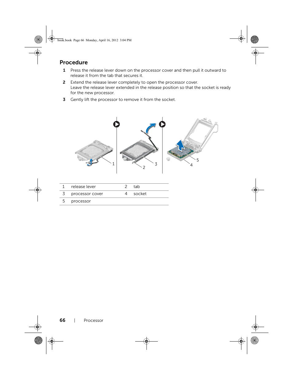 Procedure | Dell Inspiron One 2020 (Early 2012) User Manual | Page 66 / 110