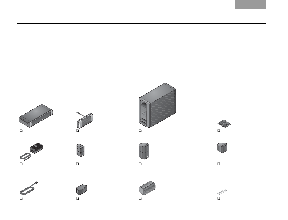 Carton inventory, System parts | Bose Lifestyle V-Class User Manual | Page 12 / 70