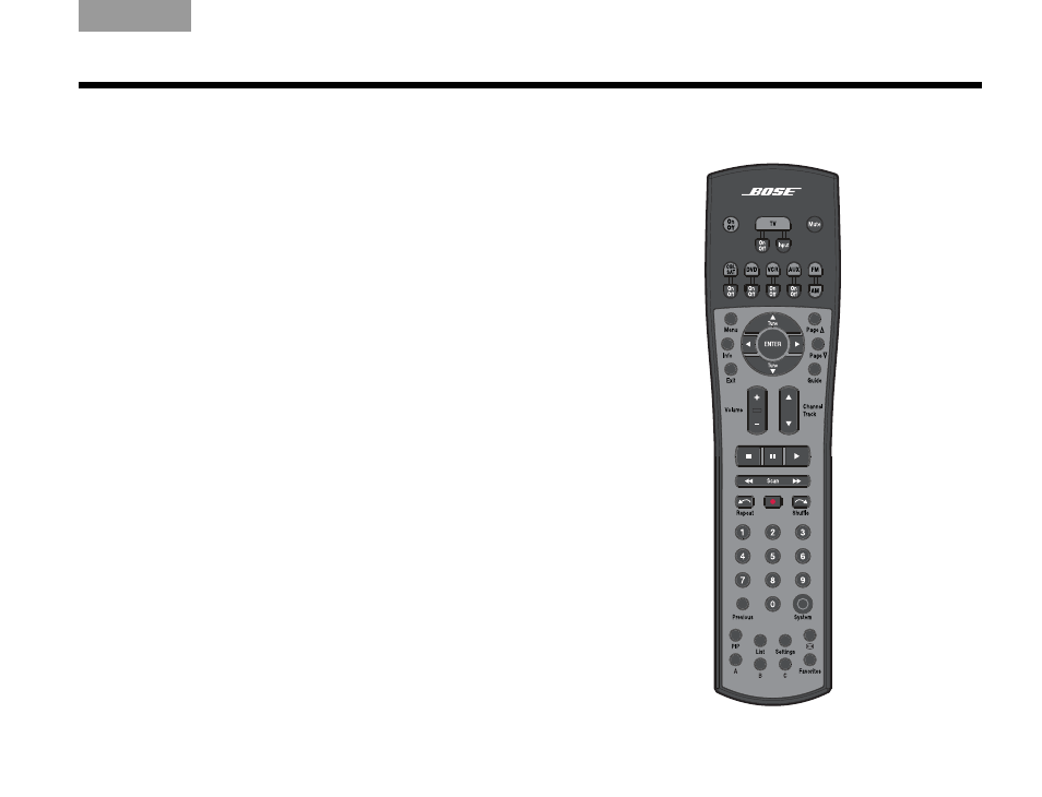 The remote control | Bose Lifestyle V-Class User Manual | Page 27 / 70