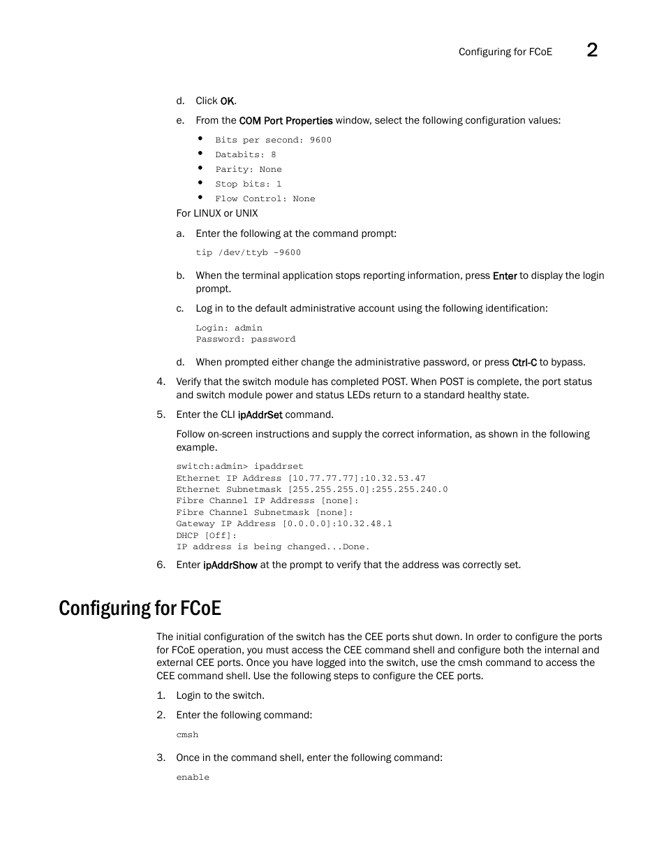 Configuring for fcoe | Dell POWEREDGE M1000E User Manual | Page 25 / 54