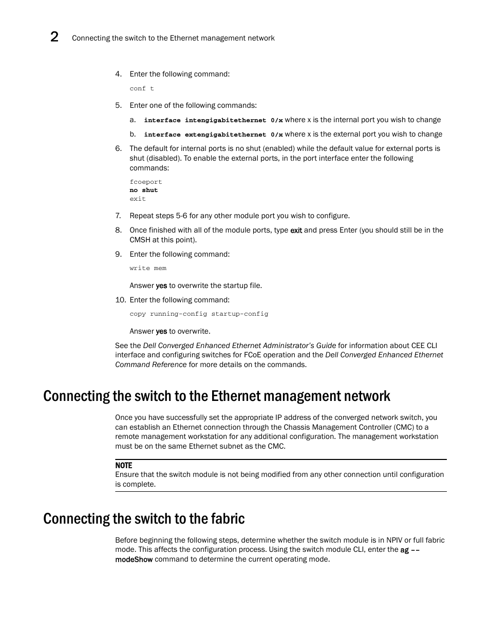 Connecting the switch to the fabric | Dell POWEREDGE M1000E User Manual | Page 26 / 54